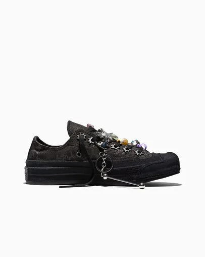 Converse x Collina Strada Chuck 70 Black/Black/Black, Detail Angle View
