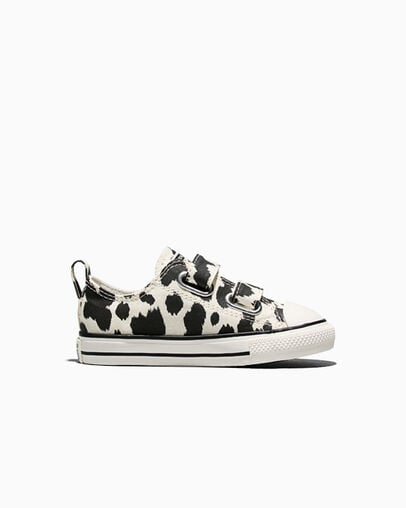 Chuck Taylor All Star Easy-On Cow Egret/Black/Vintage White, Outer Side View