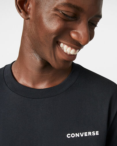 All Star Long Sleeve Tee Converse Black, Back View