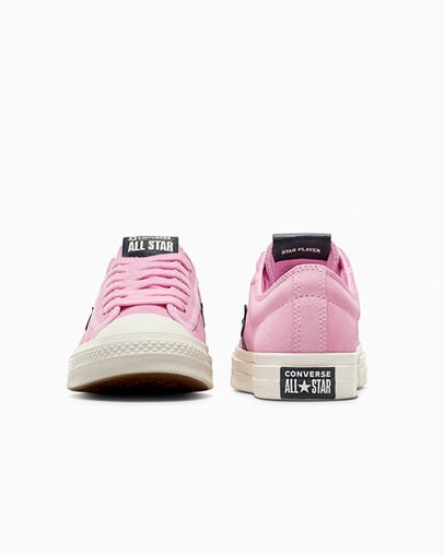 Star Player 76 Black & Pink Leng&uuml;eta trabada/Garza/Bosques oscuros, Heel View