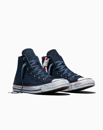 Chuck Taylor All Star Patriotic Country Obsidian Dyed, Top and Side View