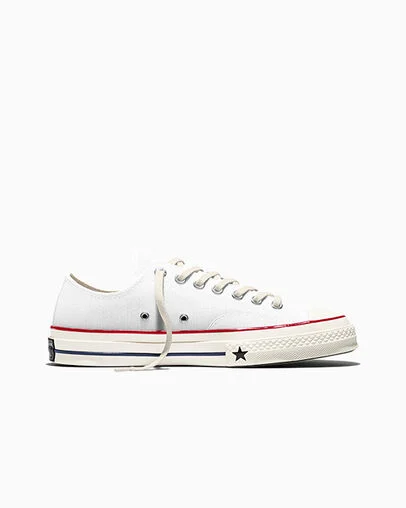 Chuck 70 X White/Garnet/Egret, Outer Side View