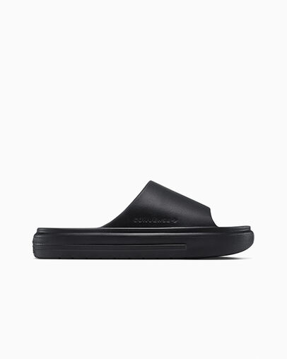 Converse Essential Slide Zwart/Zwart/Zwart, Outer Side View