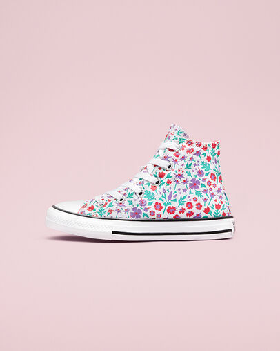 Chuck Taylor All Star Paper Floral White/Soft Red/Pixel Purple, Inner Side View