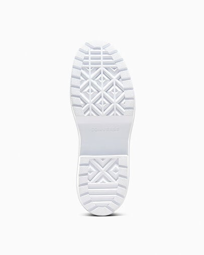 Chuck Taylor All Star Lugged Heel Platform White/Black/Egret, Outsole View