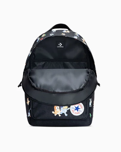 Converse x Bluey Go Lo Backpack Black, Detail View
