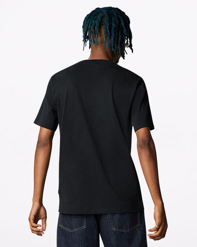 T-shirt col ras du cou Icon Play Noir Converse, Back View