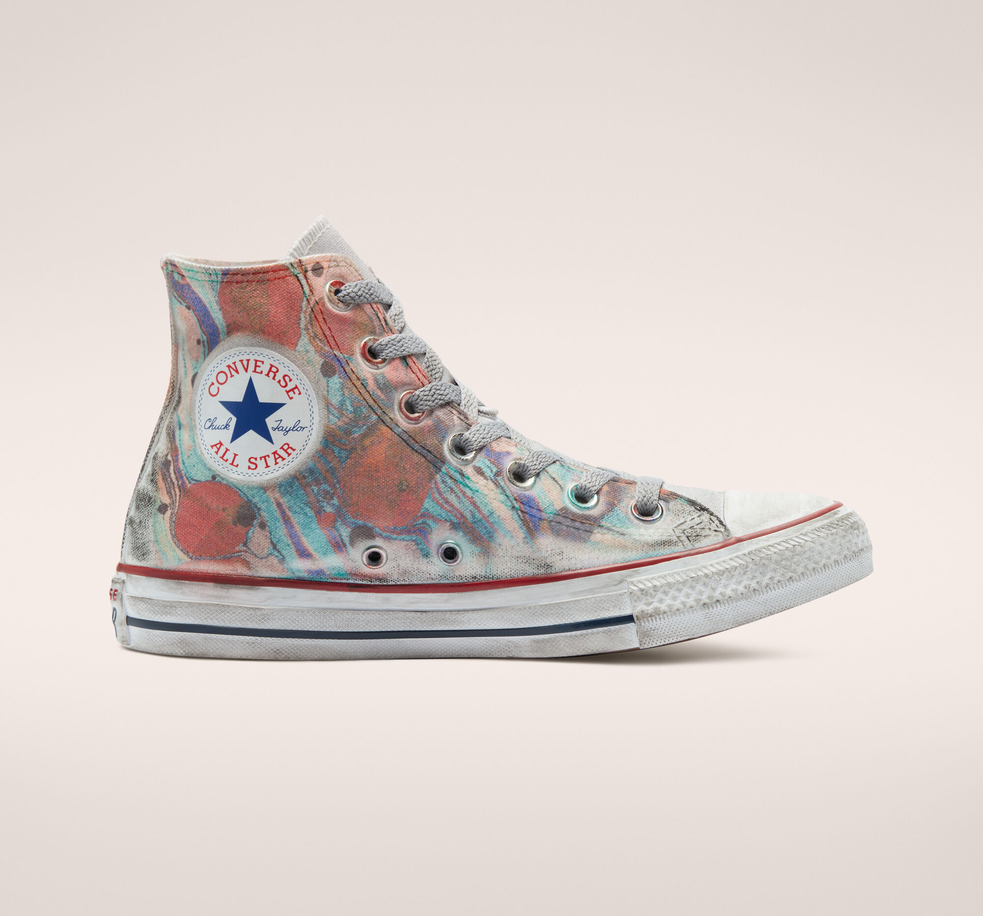 converse tie dye platform