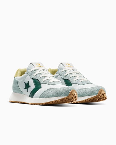 Converse Omega Trainer Mountain Teal/Rainwashed Grey, Top and Side View