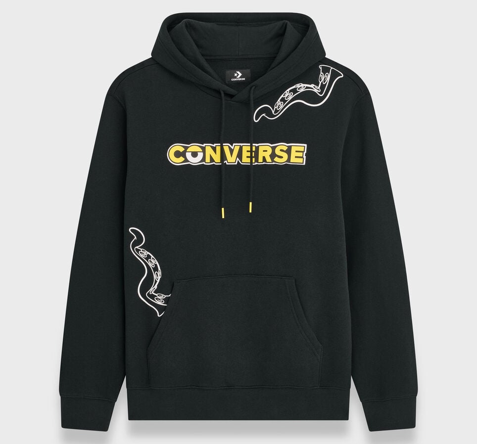 Converse x Minions Standard Fit Zip-Up Hoodie Converse Black