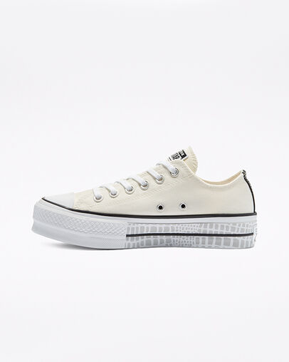 Chuck Taylor All Star Lift Platform Digital Daze Egret/White/Black, Inner Side View