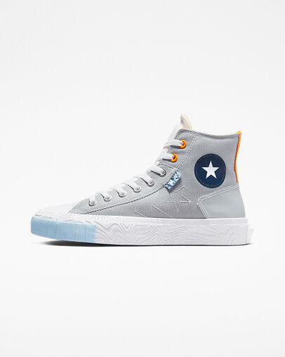 Chuck Taylor Alt Star Reflective Shine Pierre de cendre/Blanc/Rayon du soleil, Inner Side View