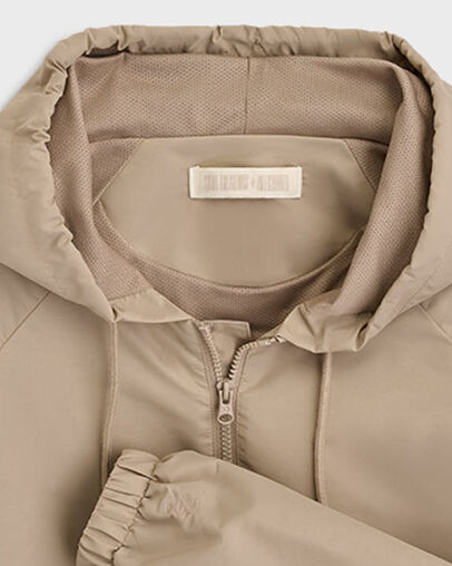 SHAI 001 Warm Up Jacket Khaki, Detail View