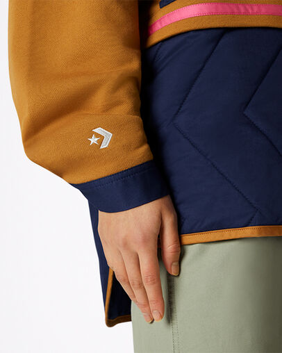 Convertible Hoodie Dress Dark Soba Multi