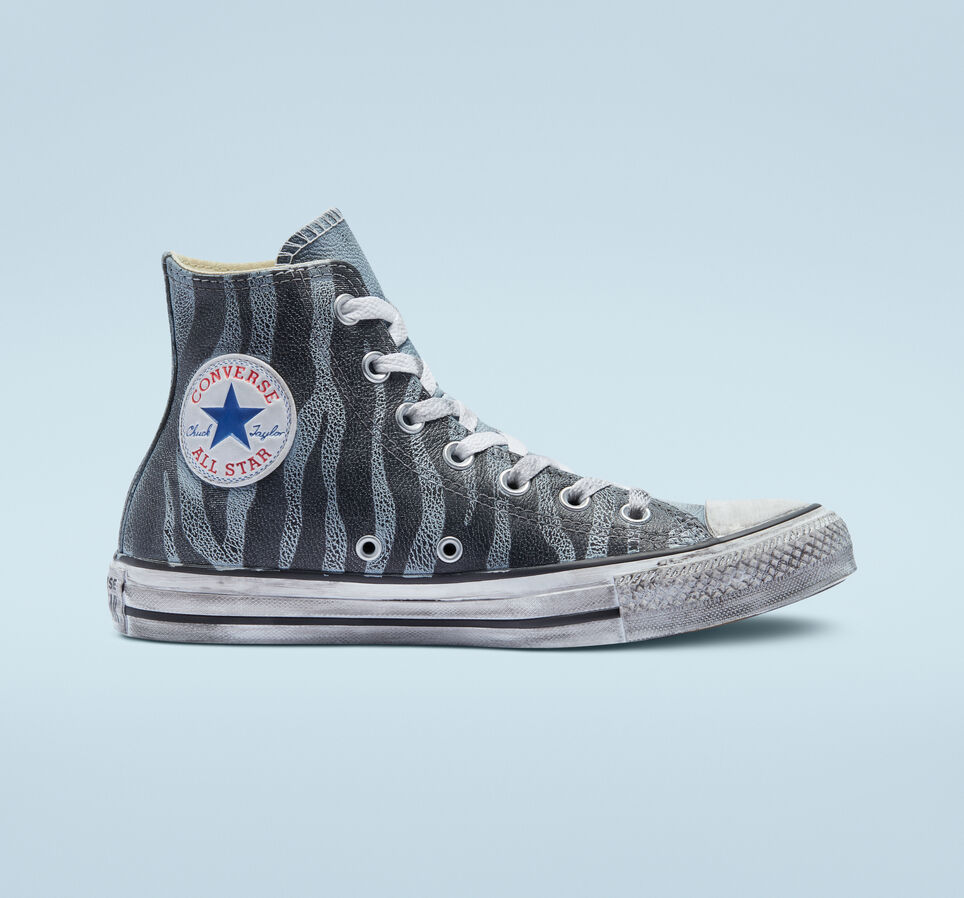 Chuck Taylor All Star Leather Perfect Is Not Perfect Black Zebra