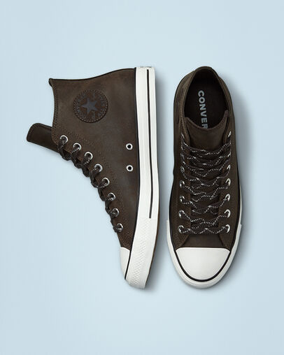 Chuck Taylor All Star Tech Climber Velvet Brown/Vintage White, Top and Side View