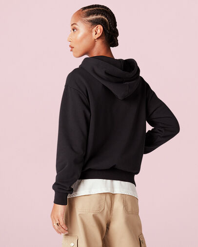 Bestickter Star Chevron Hoodie Converse Black