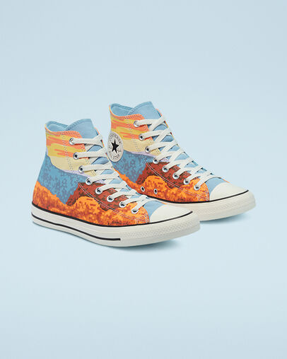 Chuck Taylor All Star The Great Outdoors Magma Orange/Sea Salt Blue, Angled View