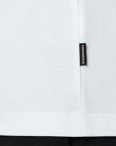 Sun Fill Star Chevron Classic Short Sleeve T-Shirt White, Detail View