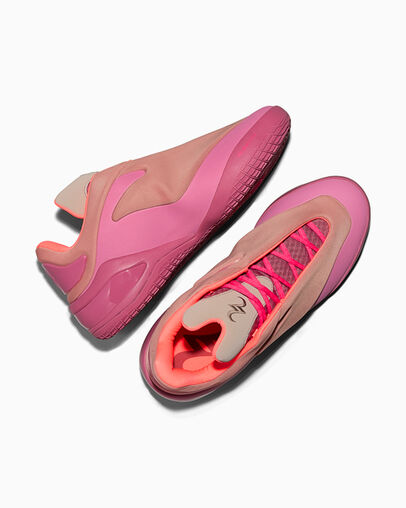SHAI 001 Lace Up Berry, Angled View