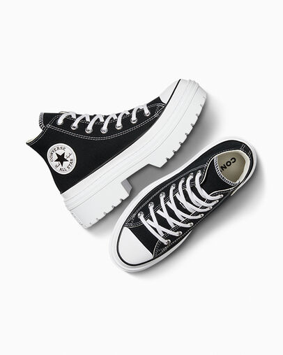 chuck taylor all star platform leather negras