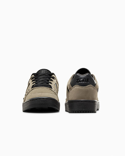 CONS AS-1 Pro Suede Verde/Casi negro/Negro, Heel View