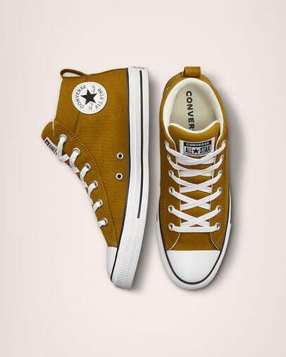 Chuck Taylor All Star Street Canvas Dark Wheat/White/Black, Top and Side View
