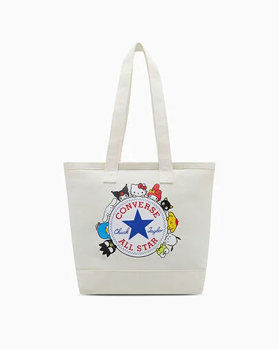 Converse x Hello Kitty And Friends Tote Bag Egret, Front View