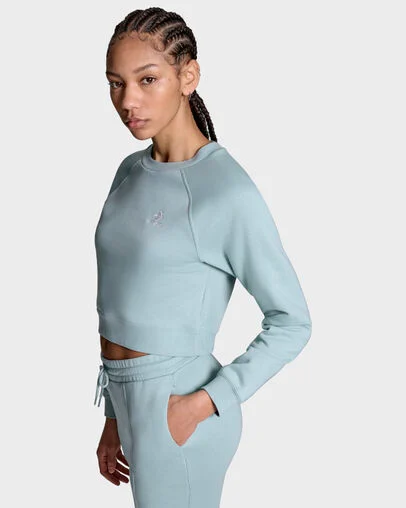 Star Chevron Cropped Crew Neck Mint Condition, Full Body View