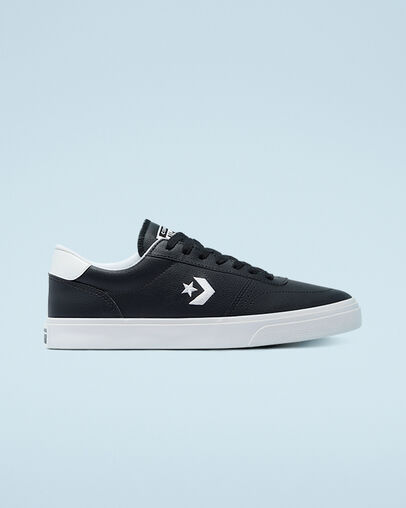 Converse Boulevard Faux Leather Black/White/White, Outer Side View