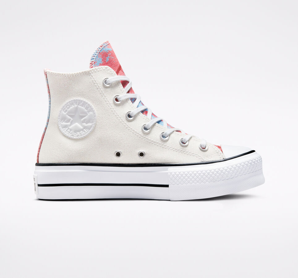 Chuck Taylor All Star Lift Platform Hybrid Shine White/Pink Salt/Black