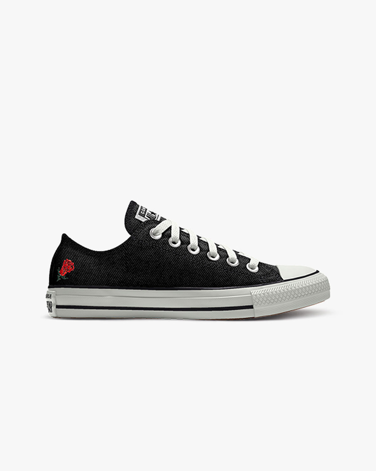 Custom Chuck Taylor All Star Embroidery By You - 163037CHO23_blackdenim_rose_GR