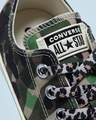 Chuck Taylor All Star Archive Mix Egret/Piquant Green/Black, Detail Angle View