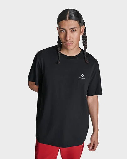 Star Chevron T-Shirt Black, Front View