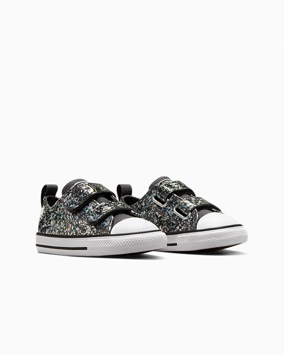 Chuck Taylor All Star Glitter Easy-On Dark Matter/Wit/Zwart