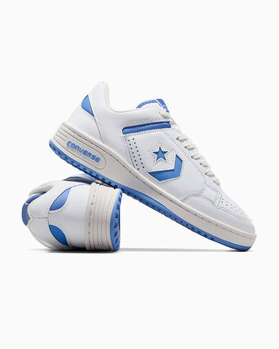 Converse Weapon Leather White/White/Open Sky, Detail Angle View