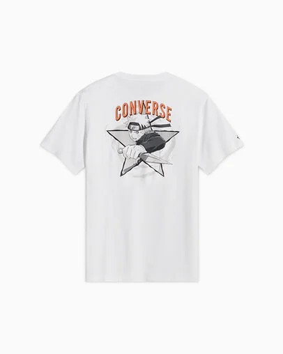 Converse x NARUTO SHIPPUDEN Sakuse T-Shirt White, Back View