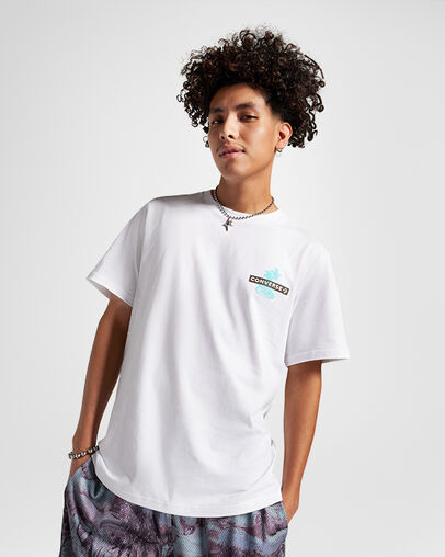 Palm Tree T-Shirt White, Front View