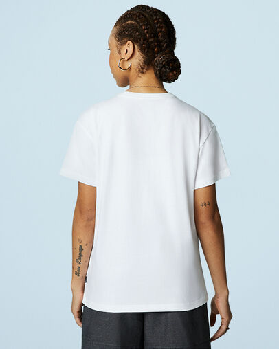 High Top Graphic T-Shirt White, Back View