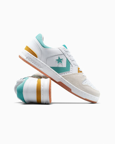 CL98 White/Archive Sea Green, Detail Angle View