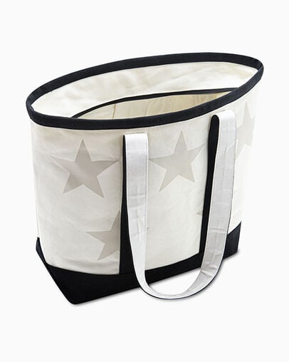 Five Star Canvas Tote Bag Egret, Detail View