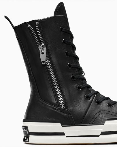 Chuck 70 Plus XHi Nero/Nero/Egret, Detail Angle View