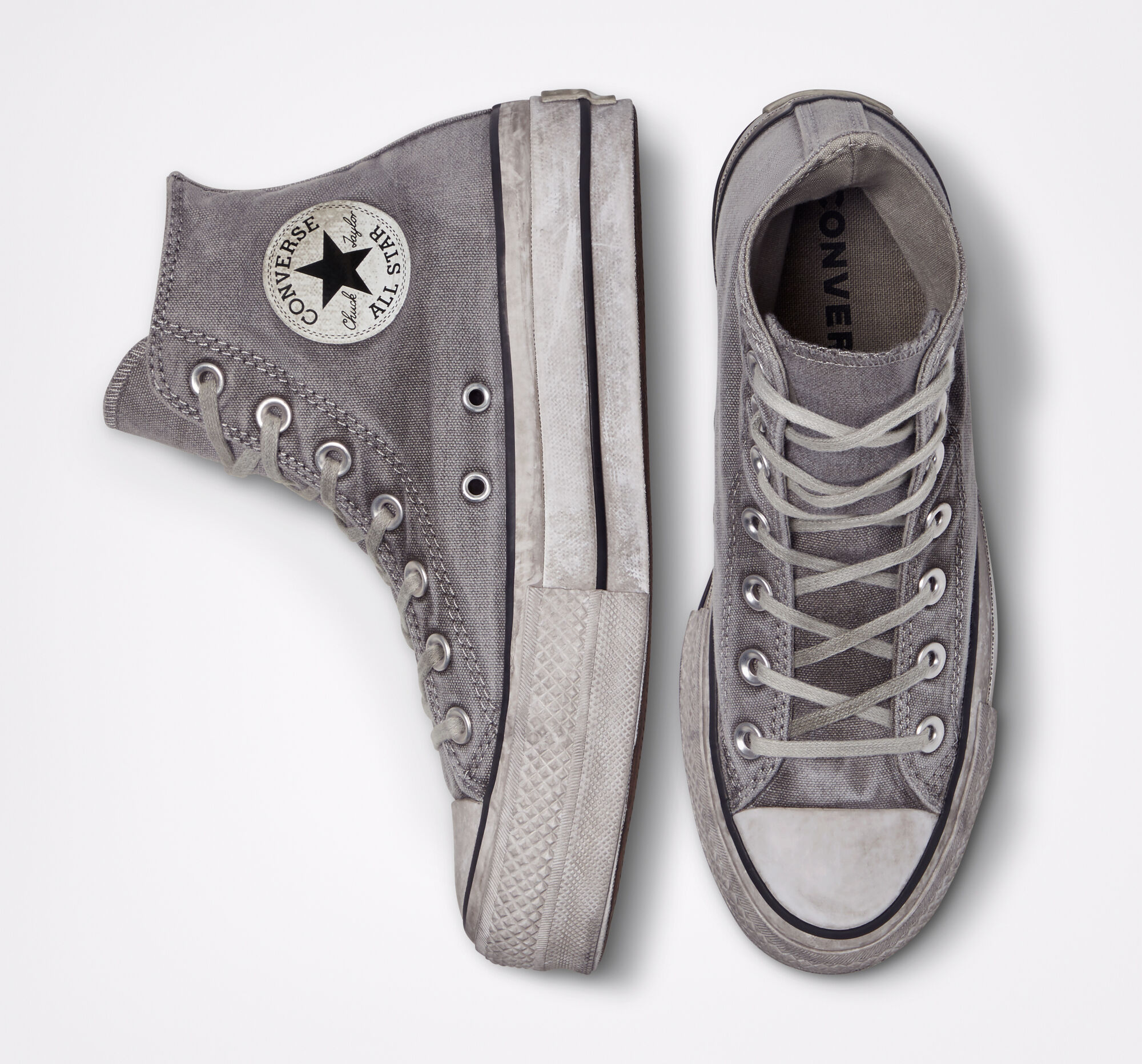 chuck taylor all star lift smoked canvas high top