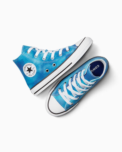 Chuck Taylor All Star Color Splash Gnarly Blue/Blu/Bianco, Angled View