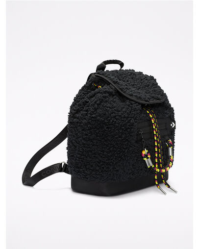 Petit sac &agrave; dos Sherpa Noir Converse, Back View