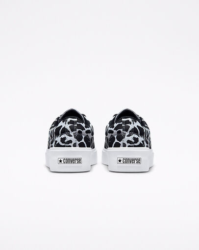 Skidgrip Archive Crackle White/Black/White, Heel View