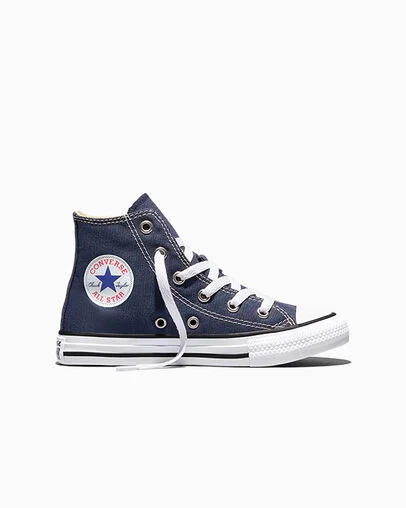 Chuck Taylor All Star Classic para ni&ntilde;o/a peque&ntilde;o/a y j&oacute;venes Azul marino, Outer Side View