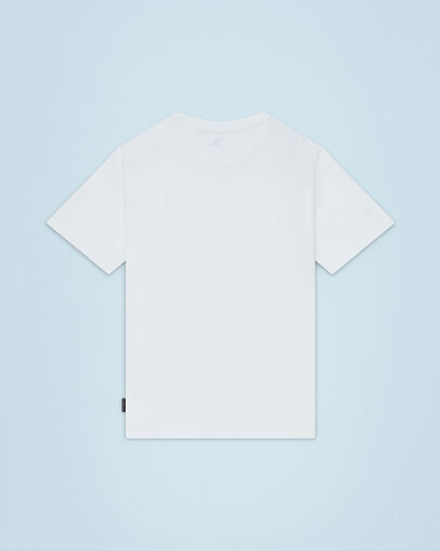 Court Photo Short Sleeve T-Shirt Wei&szlig;, Back View