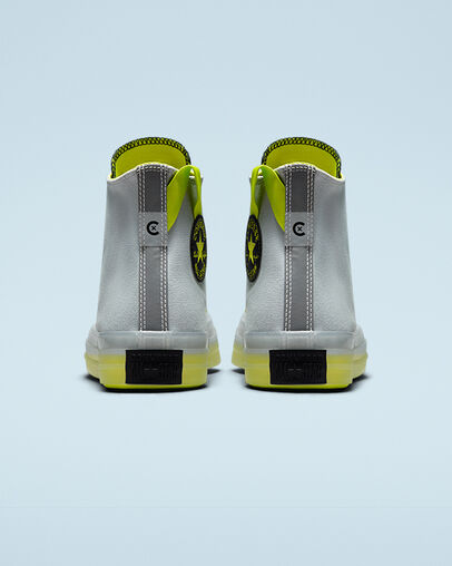 Chuck Taylor All Star CX Ash Stone/Black/Lime Twist, Heel View