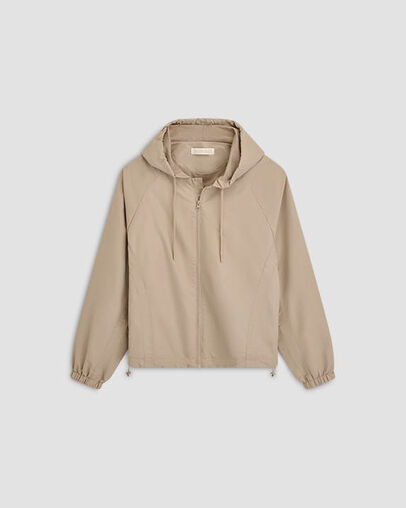 SHAI 001 Warm Up Jacket Khaki, Front View